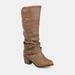 Journee Collection Journee Collection Women's Wide Calf Late Boot - Brown - 9.5