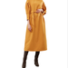 Farah Naz New York Full Sleeves Zippered-Cuff Midi Dress For Women - Yellow