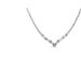 Haus of Brilliance .925 Sterling Silver 1/2 cttw Prong Set Round Diamond Graduated Cluster and Heart Center 18" Statement Necklace - Grey - 18