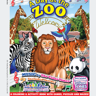 Really Big Coloring Books A Day At The Zoo Colorin...