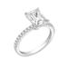 Diamonbliss Radiant Emerald Cut Solitaire Ring - Grey - 6