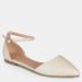 Journee Collection Women's Reba Flat - White - 6