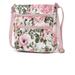 MKF Collection by Mia K Lainey Quilted Cotton Botanical Pattern Womenâ€™s Crossbody - White