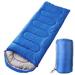 Fresh Fab Finds Camping Sleeping Bags For Adults Teens Moisture-Proof Hiking Sleep Bag With Carry Bag 32-50â„‰ For Spring Autumn Winter Seasons - Royal Blue