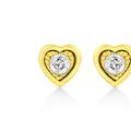 Haus of Brilliance 10K Yellow Gold Plated .925 Sterling Silver 1/10 Cttw Miracle Set Diamond Pear Shape Stud Earrings - Gold