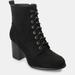 Journee Collection Women's Wide Width Baylor Bootie - Black - 5.5