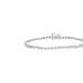 Haus of Brilliance .925 Sterling Silver 1/2 Cttw 3 Prong Set Diamond Martini Style Tennis Bracelet - White - 7