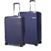 MKF Collection by Mia K Tulum Large and Extra Large Check-in Spinner with TSA Security Lock - Blue