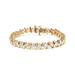 Haus of Brilliance 14K Yellow Gold 10.0 Cttw 2-Prong Set Round Cut Diamond S-Link Bracelet (J-K Color, SI2-I1 Clarity) - Gold - 7.5