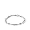 Haus of Brilliance 14K White Gold 1-1/2 Cttw Round Brilliant-Cut & Baguette Cut Diamond Bezel and Tapered Link 7" Tennis Bracelet - White - 7.25