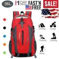 Fresh Fab Finds 36L Outdoor Backpack Waterproof Daypack Travel Knapsack - Red - Red