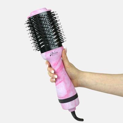 Aria Beauty Pink Marble Blowdry Brush - Pink