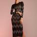 Cynthia Rowley Aaliyah Crystal Dress - Black