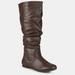 Journee Collection Journee Collection Women's Extra Wide Calf Jayden Boot - Brown - 7