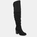 Journee Collection Journee Collection Women's Extra Wide Calf Kaison Boot - Black - 8