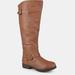 Journee Collection Journee Collection Women's Wide Calf Spokane Boot - Brown - 9.5