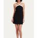 Pat Bo Women'S Colorblock Faux-Pearl Beaded Mini Dress - Black