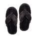 Pudus Recycled Cottontail Flip Flop Slippers - Charcoal - Black - S