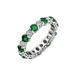 Diamonbliss Gemstone Eternity Band Ring - Green - 10