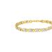 Haus of Brilliance 10K Yellow Gold over .925 Sterling Silver 1.0 Cttw Diamond Cluster X Link Tennis Link Bracelet - Yellow - 7