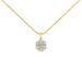 Haus of Brilliance 14K Yellow Gold 2.00 Cttw Brilliant Round-Cut Diamond 7 Stone Flower Cluster 18" Pendant Necklace - H-I Color, SI2-I1 Clarity - Yellow