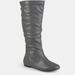 Journee Collection Journee Collection Women's Extra Wide Calf Jayden Boot - Grey - 9.5