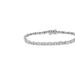 Haus of Brilliance .925 Sterling Silver 1.0 Cttw Miracle-Set Diamond Alternating Graduated Link Tennis Bracelet - White - 7
