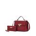 MKF Collection by Mia K Hadley Vegan Leather Womenâ€™s Satchel Bag with Wristlet Wallet - Red