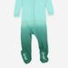 Leveret Kids Footed Aqua OmbrÃ© Tie Dye Cotton Pajamas - Green - 6-12M