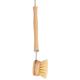 2 Pcs Sisal Chanvre Brosse de Nettoyage en Bois à Long Manche LéGumes Gommage Brosse TêTe de