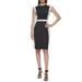 Colorblock Sleeveless Sheath Dress