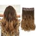 Hair extensions hairpiece for women 50 cm wavy
