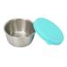 Beauty Salon Essential Oil Cup Portable Stainless Steel Condiment Salad Dressing Container with Lid 50ml Mint Green Lid