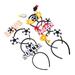 Headband Headbands Outdoor Decor 7 Pcs Headgear Plastic Cloth Soccer Photography Props Headdress