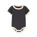 HAOAN Color Matching Newborn Baby Organic Cotton Summer Romper Short Sleeve Soft Skin-friendly Romper Pajamas Infant Tops Jumpsuit (12 months)