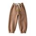 Itsun Toddler Sweatpants Boys Baby Boy Jogger Pants Toddlers and Baby Boys Pull-On Pants Kids Sport Jogger Casual Active Playwear Sweats Pants Khaki 120