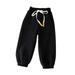 Itsun Toddler Sweatpants Boys Baby Boy Jogger Pants Toddlers and Baby Boys Pull-On Pants Kids Sport Jogger Casual Active Playwear Sweats Pants Black 140