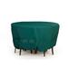 Covermates Round Dining Table/Chair Set Cover - Light Weight Material Weather Resistant Elastic Hem Patio Table Covers-Green