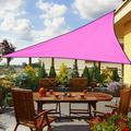 Oneshit 10 x 10 x 10 Sun Shade Sail Shade Cloth UV Block Durable Awning Canopy Outdoor Garden Backyard in Clearance Sun Shade Canopy Block Awning For Outdoor Patio Garden Backyard Pink