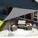 Wiipara Outdoor Party Sun Shade Sail Triangle 98% UV Block Protection 10 Triangle; Gray