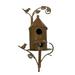 Chiccall Metal Bird House with Poles Outdoor Metal Bird House Stake Bird House For Patio Backyard Patio Outdoor Garden Decoration Home Decor on Clearance