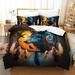 Fashion Bedspreads Dream Catcher Wolf Printed Comforter Cover Pillowcase Adult Home Bedding Set Full (80 x90 )