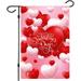 Valentine Flag Double Sided Valentine s Day Flag Red and White Love Valentine Garden Flag Valentine House Flags for Valentine s Day Decoration