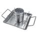 Perforated Stainless Steel Turkey Chicken Poultry Deep Frying Rack For Deep Fry Pot Grill BBQ