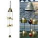 Apepal Home Decor Large Outdoor Garden Wind Chimes Metal Yard Hanging Decor Copper Ornament Multi-color One Size