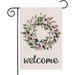 YCHII Flowers Garland Garden Flag Welcome Plant Small Double Sided Readable Yard Signs Vertical Burlap Welcome Holiday Farmhouse Outdoor Lawn Decor Poster Flags (multicolour 009)