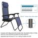 Infinity Zero Gravity Chair Pack 2 Outdoor Lounge Patio Chairs with Pillow and Utility Tray Adjustable Folding Recliner for Deck Patio Beach Yard Blue