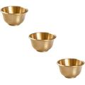 3pcs Household Offering Cup Buddhist Water Offering Cup Temple Brass Cup Ornament