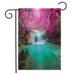 Waterfall Decorative Garden Flag Stream Flowing Forest Rocks Tree Hiking Double Sided House Flags for Outdoor Farmhouse Patio