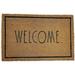 YSSY Welcome Door Mat - 24 x 36 Welcome Mat - pp Coir Coconut Fiber and Waterproof Rubber Back - Cute Decor Indoor and Outdoor Rug for Front Porch Entrance Entryway Patio